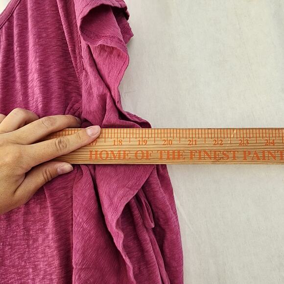 Free people beach Elisa Maxi Dress Dahlia Mauve NWT S oversized relaxed cotton - Picture 11 of 11